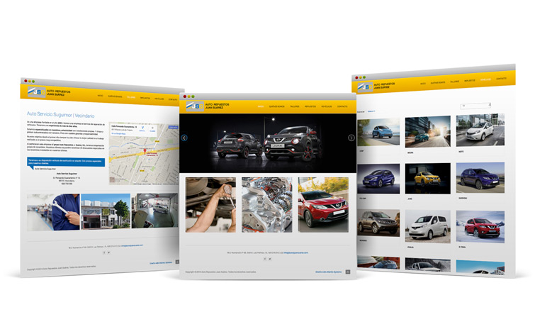 Diseño web Gran Canaria Autos Juan Suarez