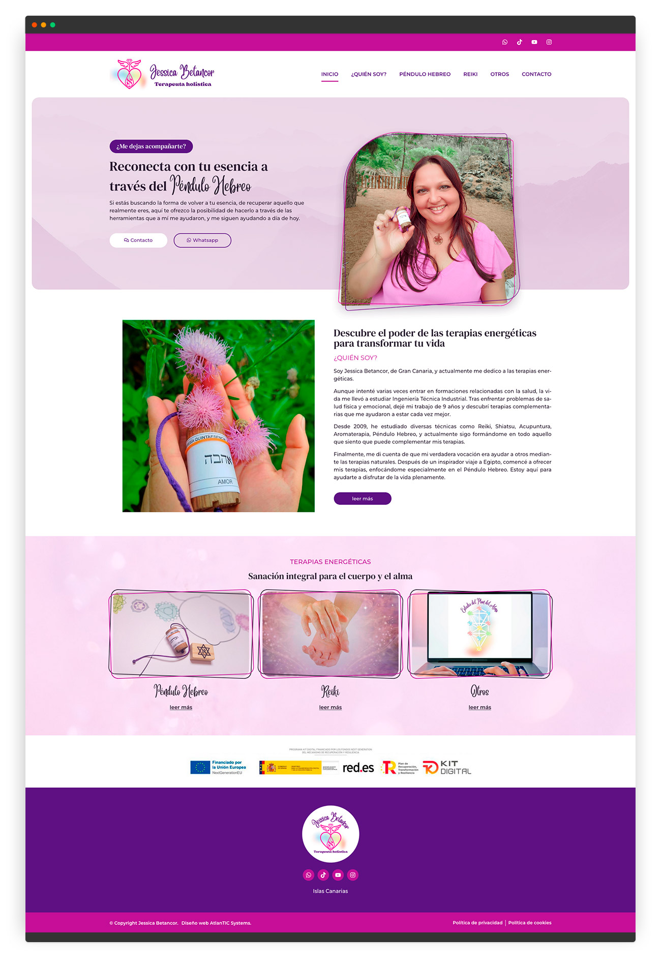 DISEÑO WEB EN GRAN CANARIA PARA TERAPIAS HOLÍSTICAS