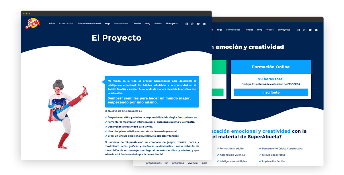 Diseño de página web con video