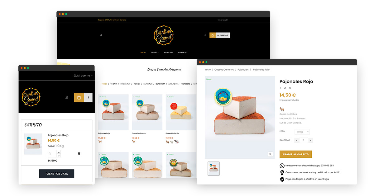 Diseño Tienda Online de productos artesanos