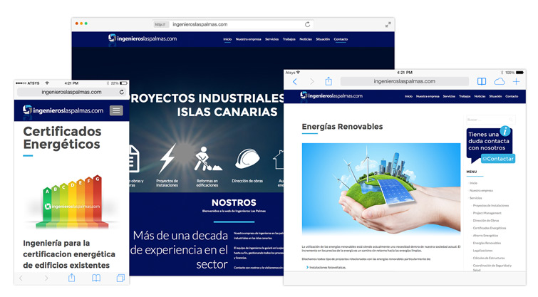 Diseño web Ingenieros Las Palmas