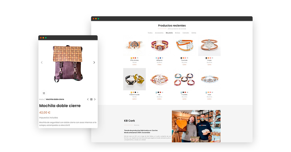 KBCork es una tienda online de productos artesanales