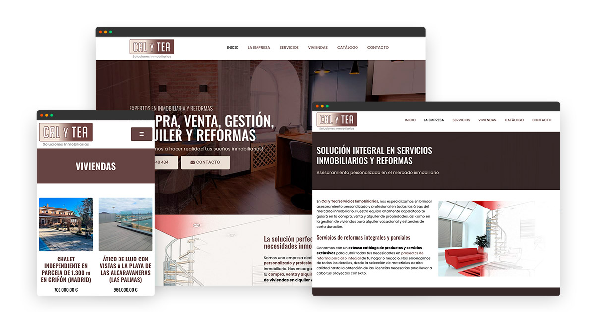 Diseño web en Las Palmas para Cal y Tea
