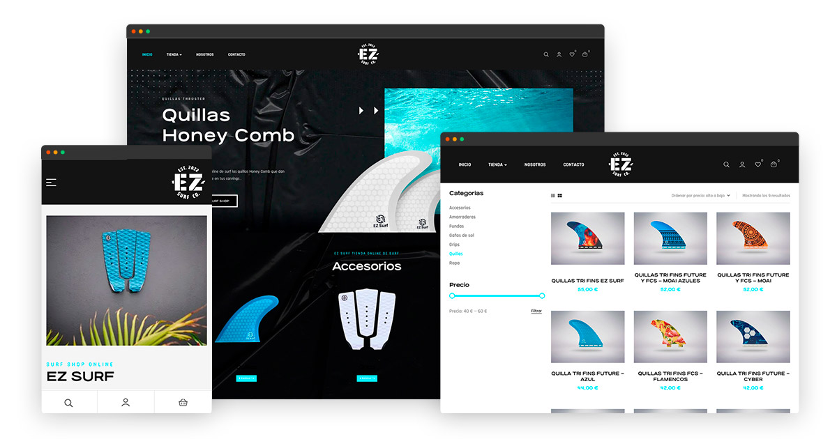 Tienda online en Wordpress - EZ Surf