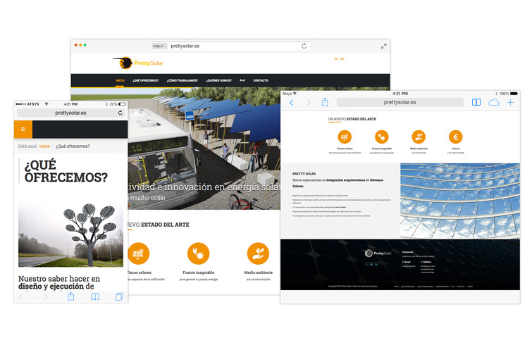 Pretty Solar - Diseño web Canarias