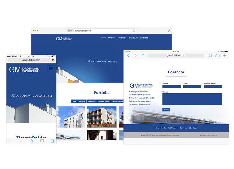 GM Arkitecter - Diseño web a medida Gran Canaria