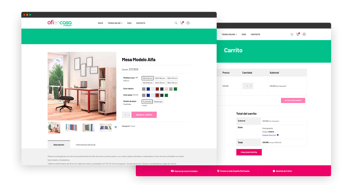 Peluquero munición asistente Diseño de Tienda online Woocommerce Las Palmas | OfieEnCasa