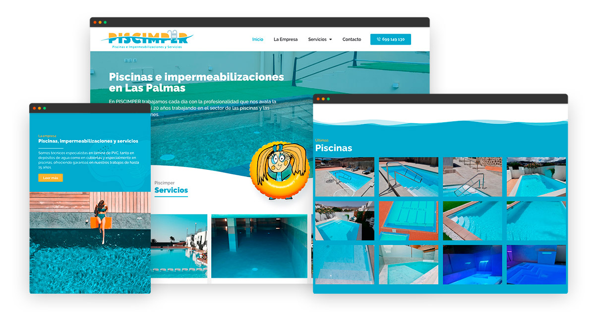 Rediseño Web para PISCIMPER - Mejora tu presencia online