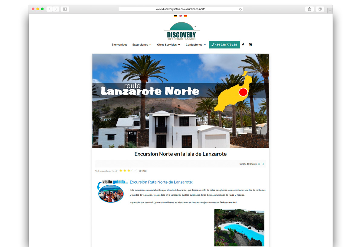 Actualización y rediseño de web en las palmas