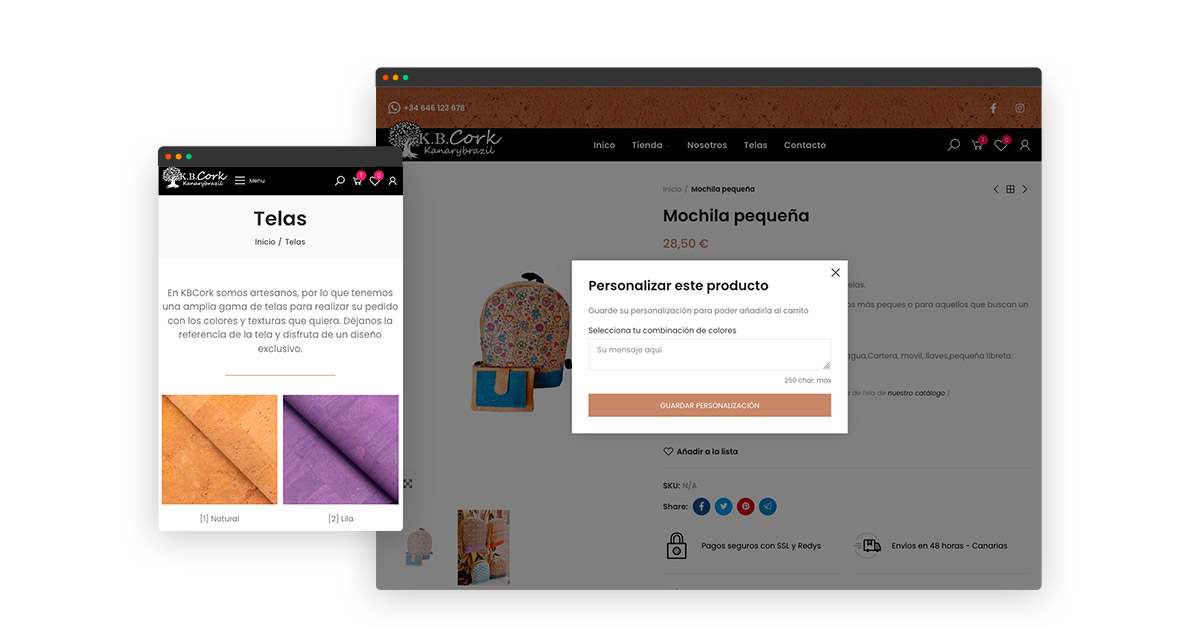 tienda online con productos personalizables