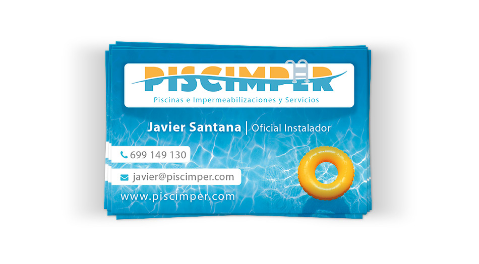 Piscimper - Diseño de tarjetas de visita para Pymes en Las Palmas