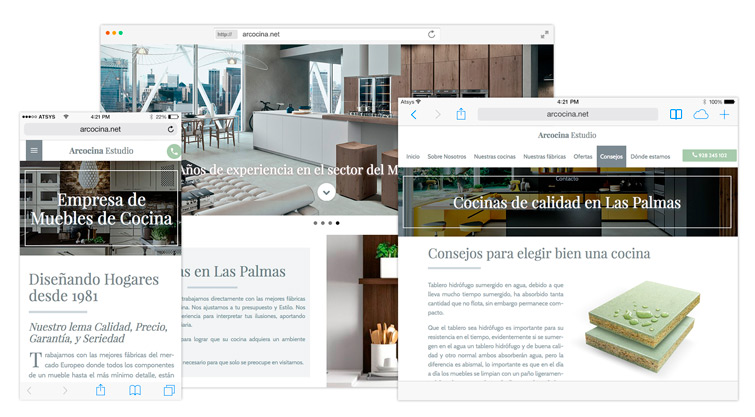 Diseño página web a medida en las palmas