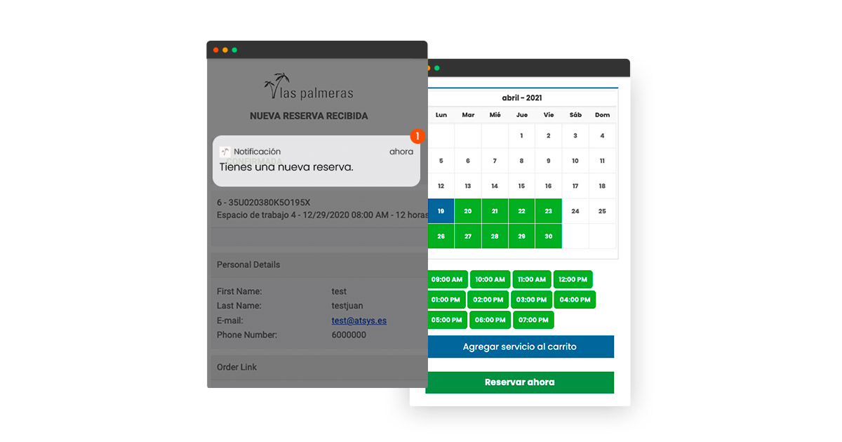 Motor de reservas online para página web